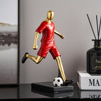 Sculture di calciatori atletici per un arredamento moderno ispirato allo sport