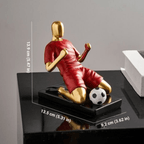Sculture di calciatori atletici per un arredamento moderno ispirato allo sport