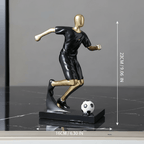 Sculture di calciatori atletici per un arredamento moderno ispirato allo sport