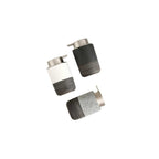 Dispenser di sapone liquido in stile ceramica scanalata con corpo cilindrico e pompa