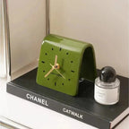 Orologio da scrivania quadrato minimalista con quadrante analogico