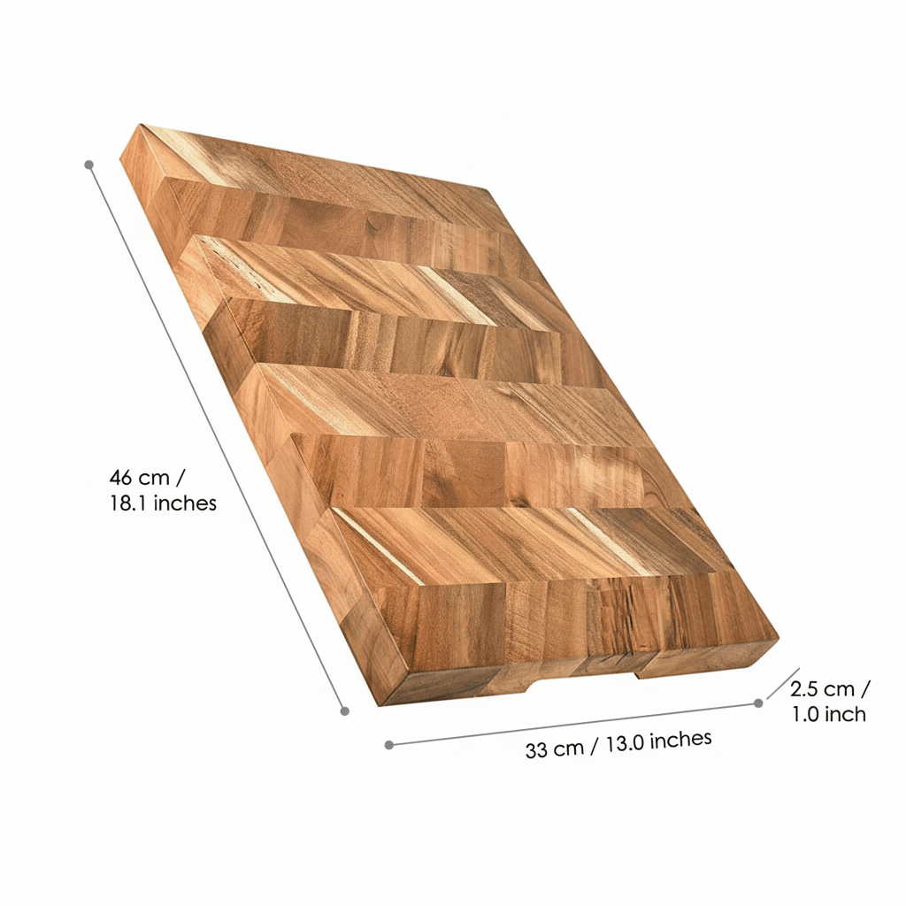 Tabla de madera para cortar y servir