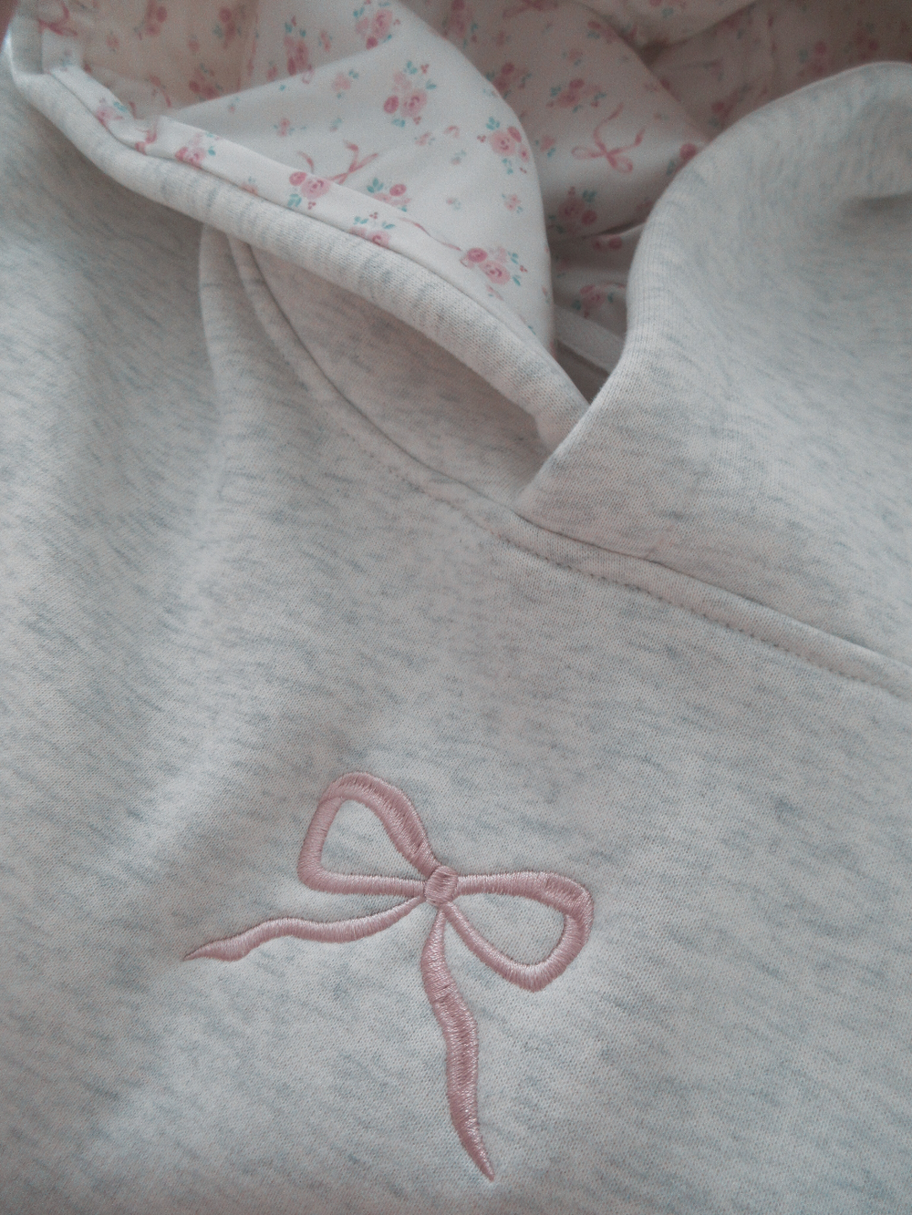 Women’s Bow Embroidered Hoodie