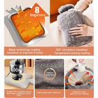 Housse de bouillotte en fausse fourrure pelucheuse