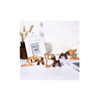 Handcrafted Wooden Dog and Person Sculpture for Unique Home Decoration