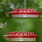 Wiszący karmnik dla kolibrów z wieloma otworami do karmienia
