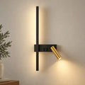 Lodret LED-væglampe til læsning med justerbar spotlampe
