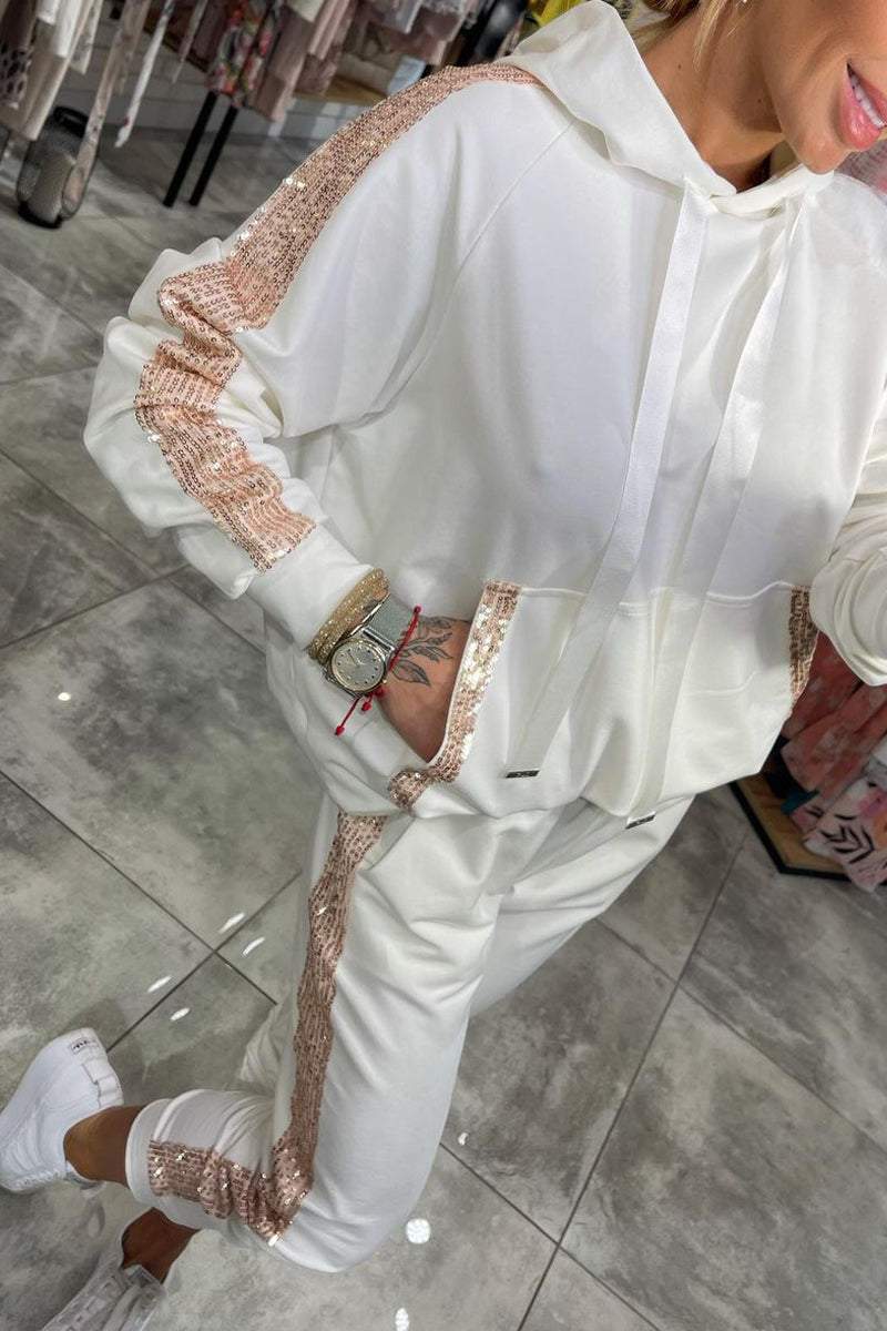 Ensemble sweat à capuche et pantalon de jogging pour femme