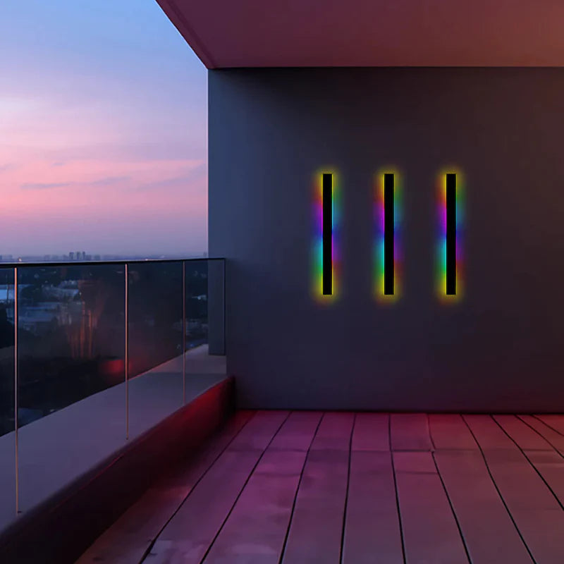 Lampada da parete lineare architettonica a LED con protezione dagli agenti atmosferici IP65