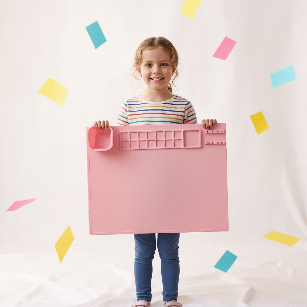Set creativo per dipingere con tappetino in silicone