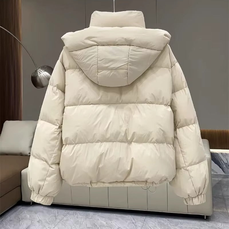 Oversized vadderad jacka för kvinnor