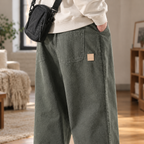 Men's Vintage Wide-Leg Casual Trousers