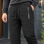 Pantalones casuales acolchados para hombre con cordón