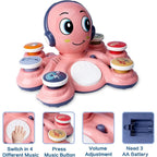 Interactive Musical Octopus Toy with Sound Buttons