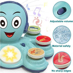 Interactive Musical Octopus Toy with Sound Buttons