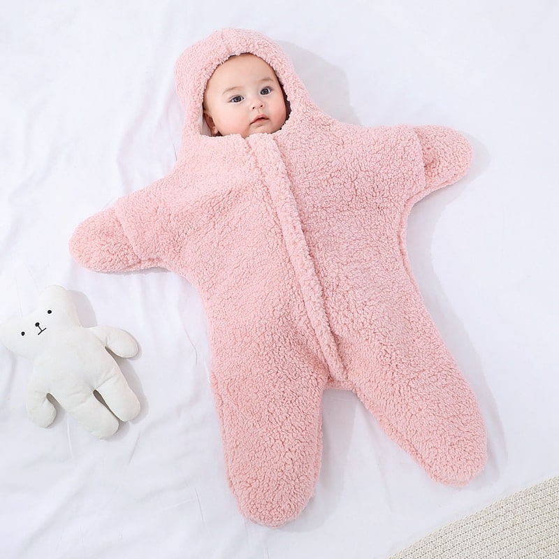 Gigoteuse en polaire à capuche pour bébé