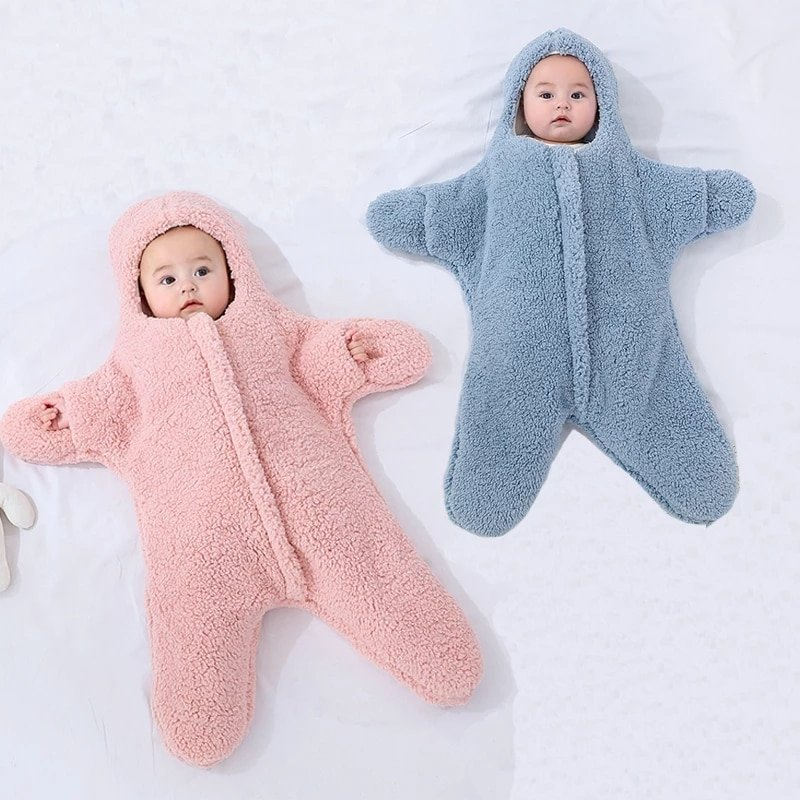 Gigoteuse en polaire à capuche pour bébé