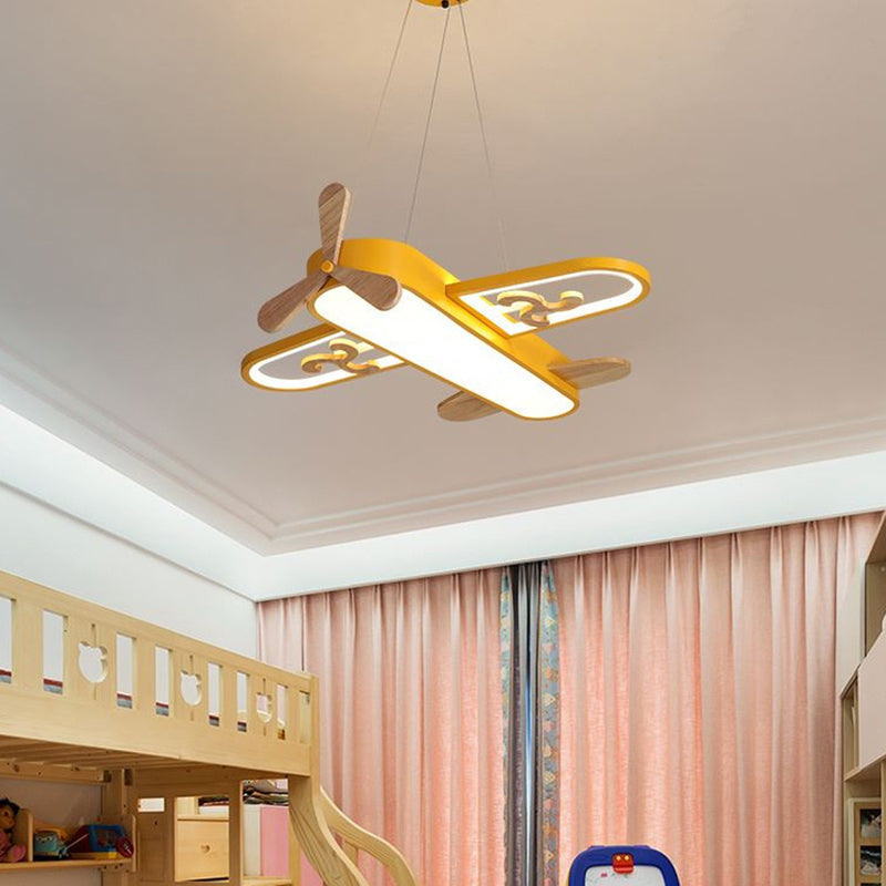 Flugzeug-Pendelleuchte für Kinderzimmer