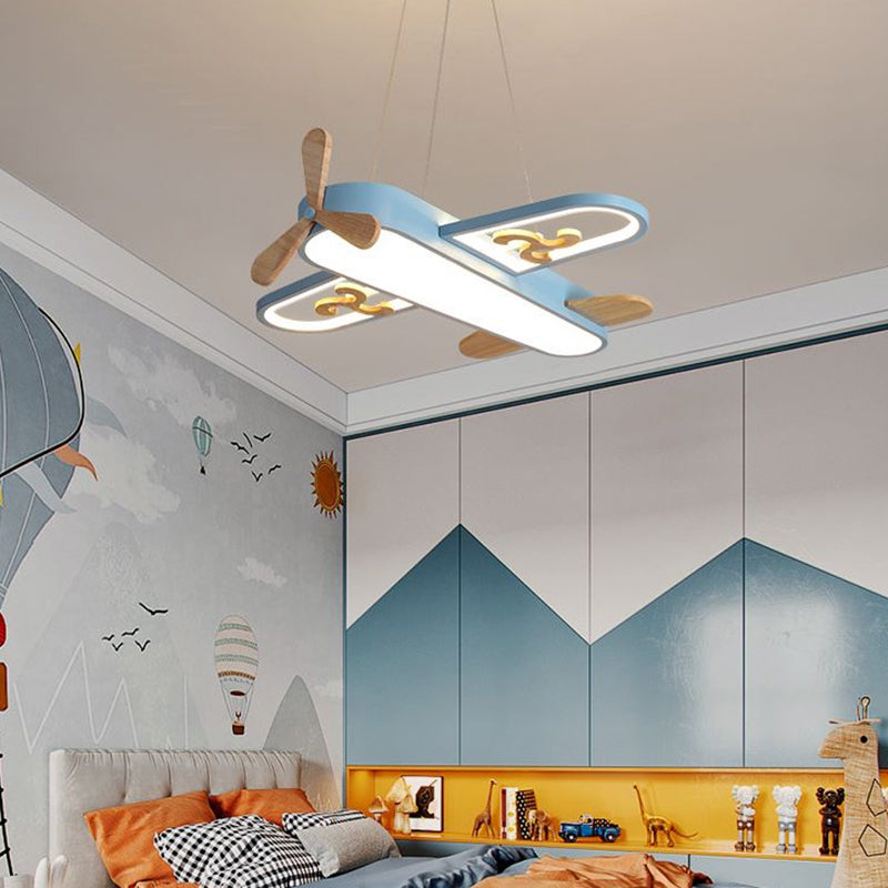 Flugzeug-Pendelleuchte für Kinderzimmer