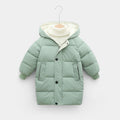 Parka de invierno cálida, acolchada y con capucha para niños