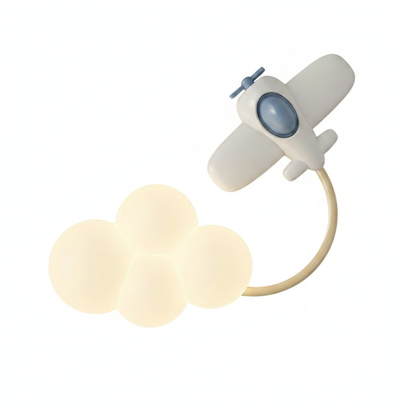 Children’s Cloud LED Wall Light with Airplane Design