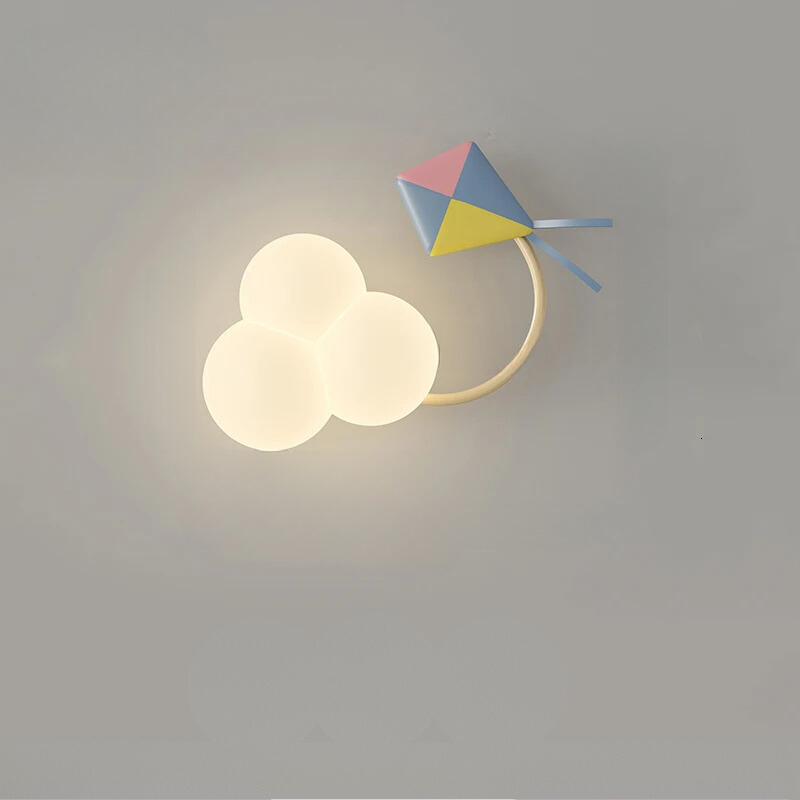Children’s Cloud LED Wall Light with Airplane Design