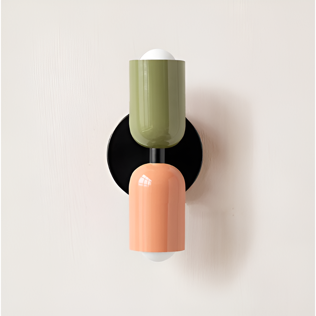 Dual Cylinder Wall Light with Up and Down Illumination