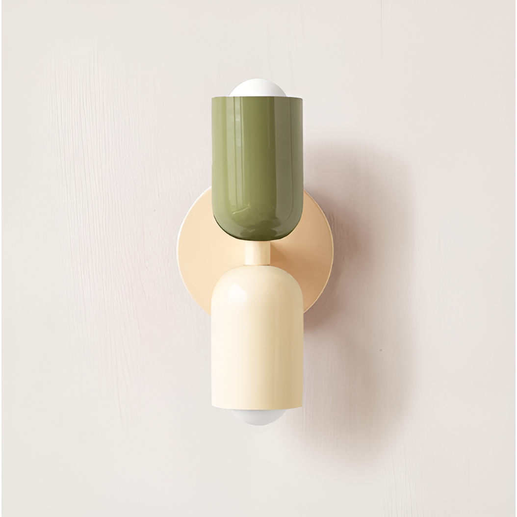 Dual Cylinder Wall Light with Up and Down Illumination