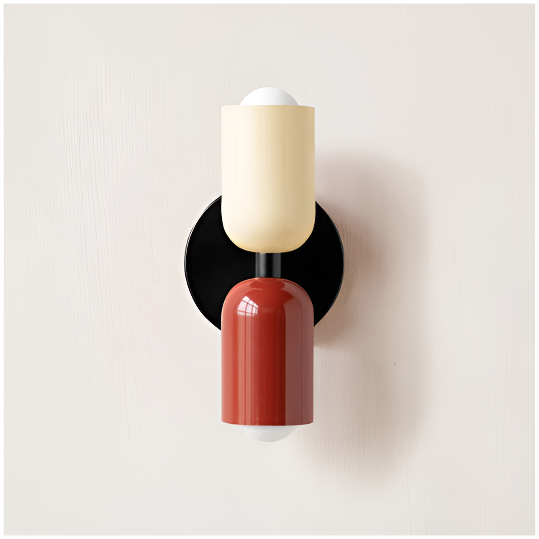 Dual Cylinder Wall Light with Up and Down Illumination