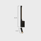 Dual LED Wall Sconce with Adjustable Reading Light