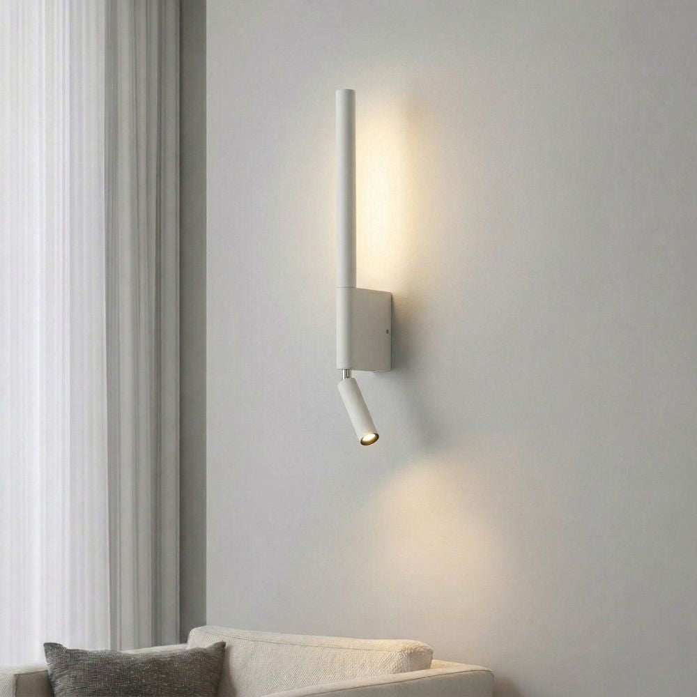 Aplique de pared LED doble con luz de lectura ajustable