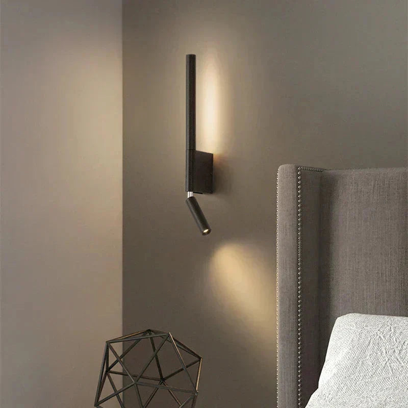 Dual LED Wall Sconce with Adjustable Reading Light