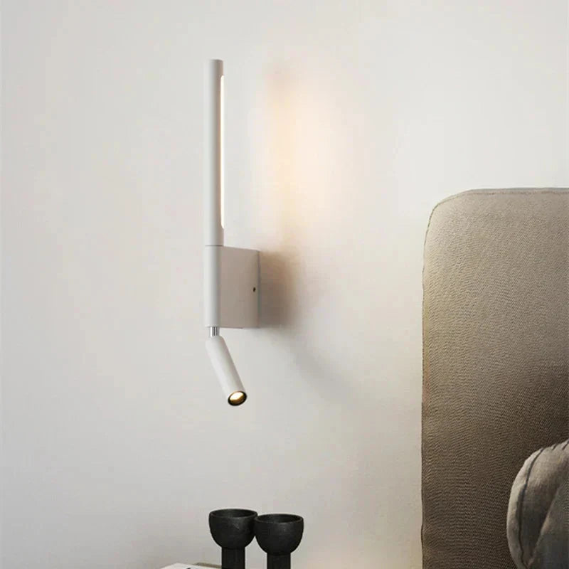 Aplique de pared LED doble con luz de lectura ajustable