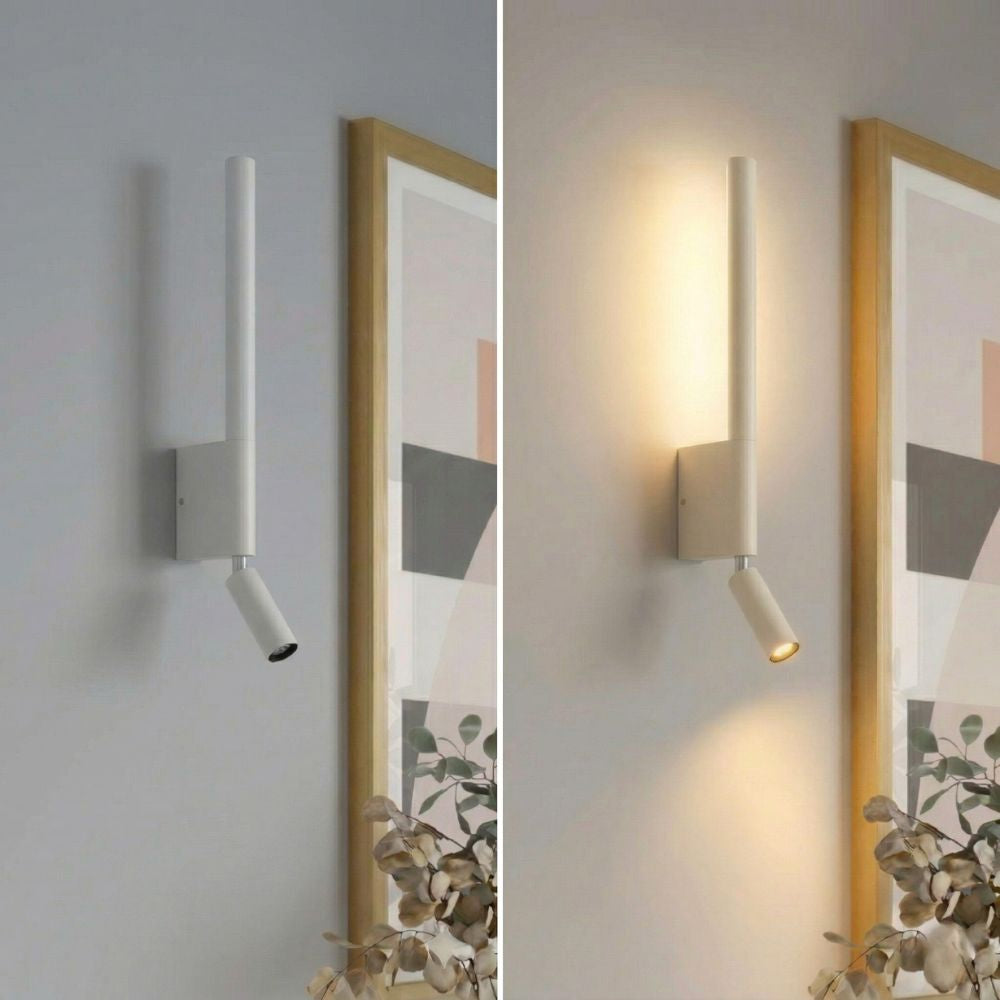 Dual LED Wall Sconce with Adjustable Reading Light