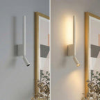 Dual LED Wall Sconce with Adjustable Reading Light