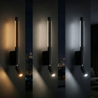 Dual LED Wall Sconce with Adjustable Reading Light