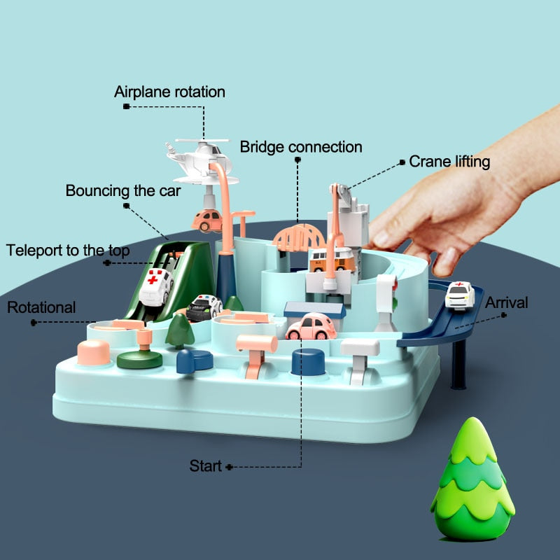 Interactive Mechanical City Car Adventure Playset
