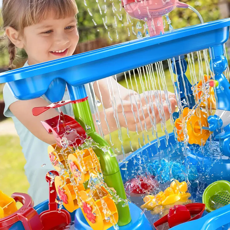 Three-Tier Interactive Sand & Water Play Table