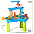 Three-Tier Interactive Sand & Water Play Table