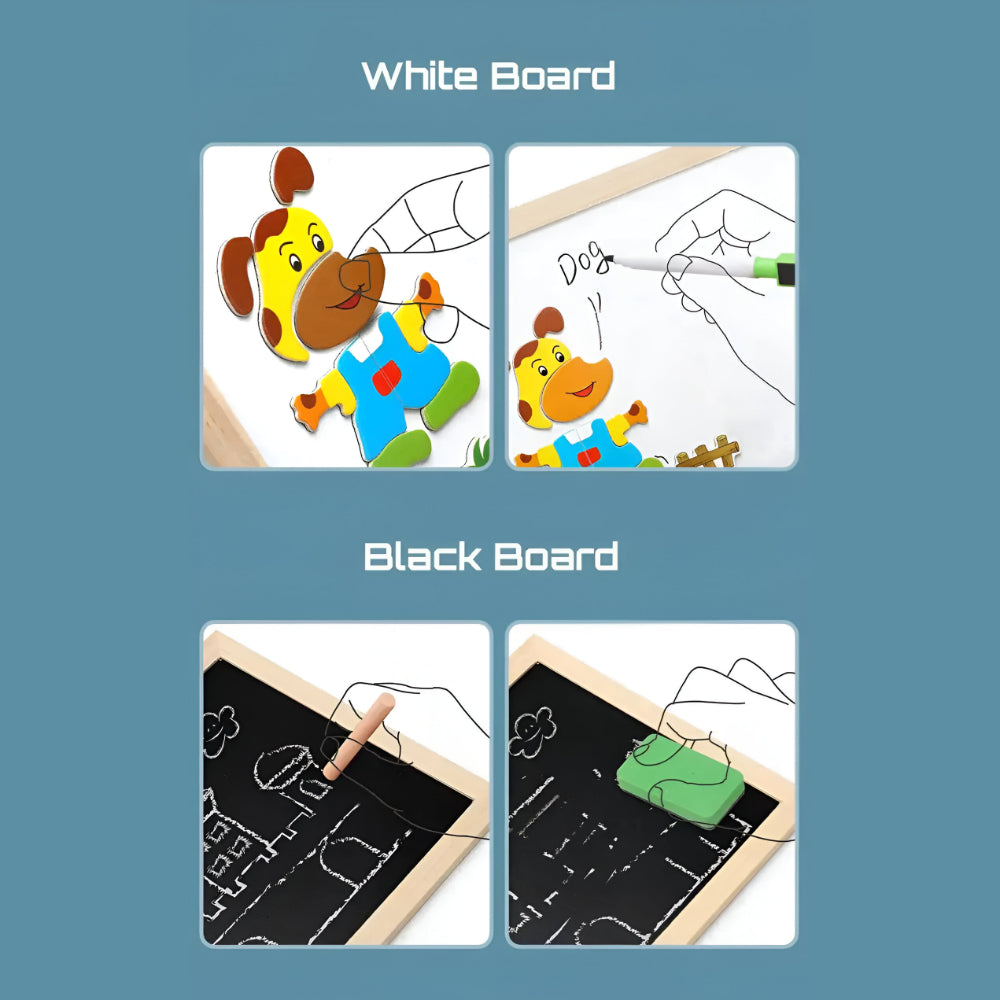 Kids Magnetic Drawing Board Set