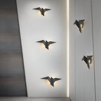 Origami-fugl LED-væglampe