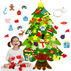 Filz-Weihnachtsbaum für Kinder mit Dekoration