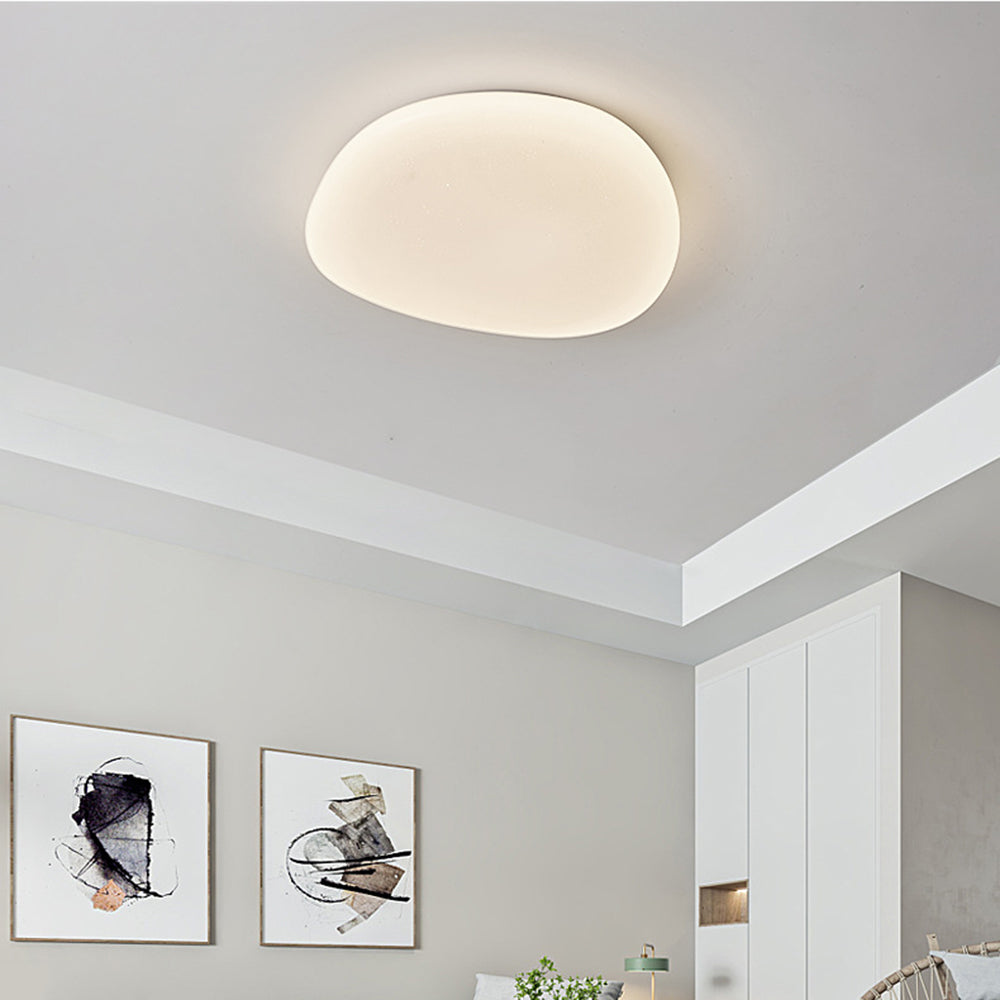 Organic Stone-Shaped LED Ceiling Light with Dimming