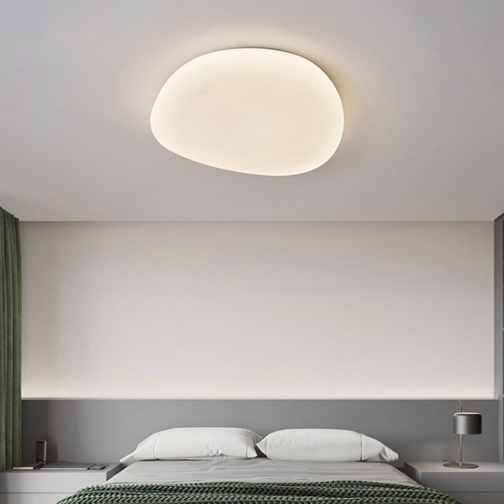 Organic Stone-Shaped LED Ceiling Light with Dimming