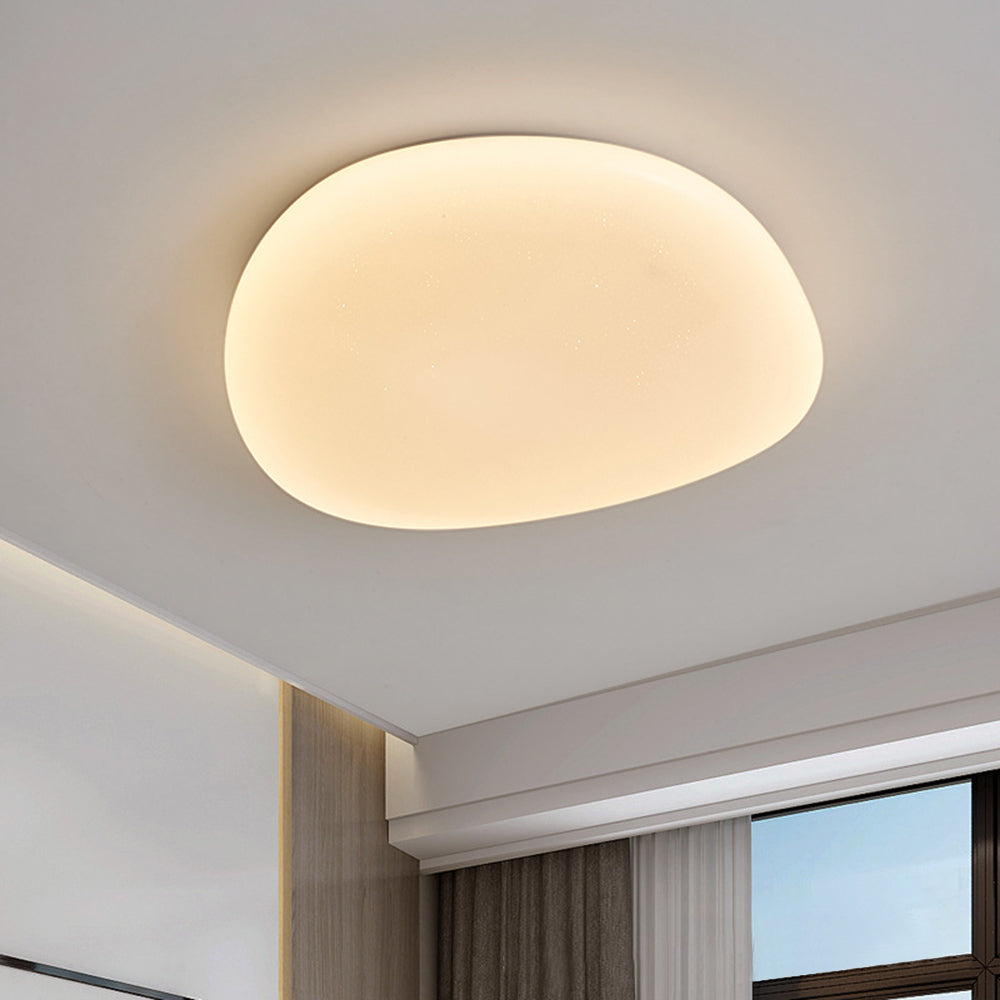 Organiczna lampa sufitowa LED w kształcie kamienia ze ściemnianiem