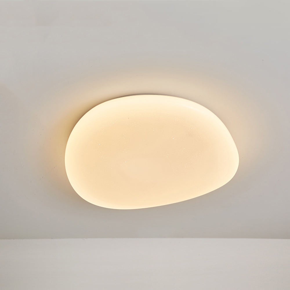 Organiczna lampa sufitowa LED w kształcie kamienia ze ściemnianiem