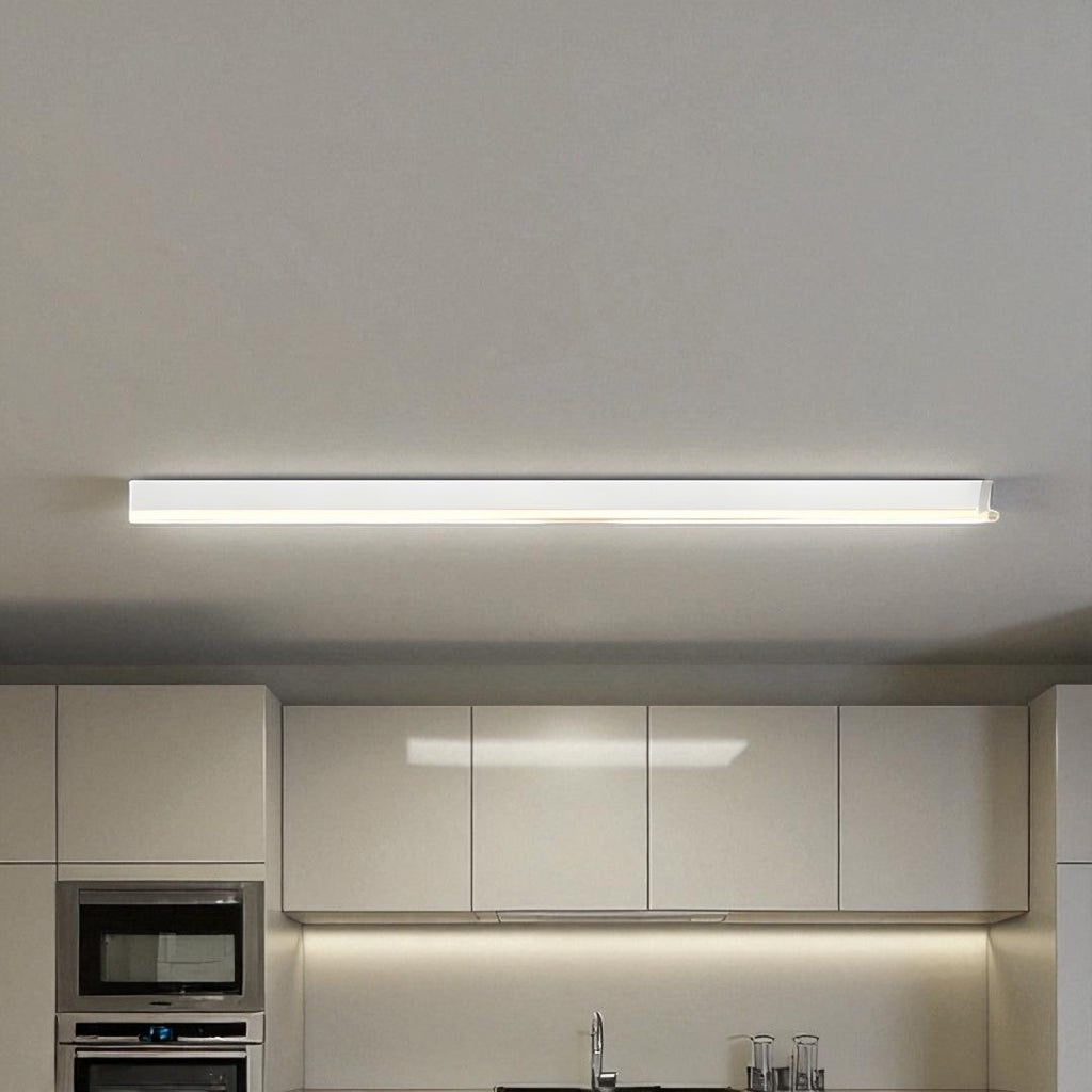 Minimalist Linear LED Ceiling Light with Dimming and Remote Control