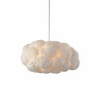 Suspension scandinave en forme de nuage avec abat-jour texturé