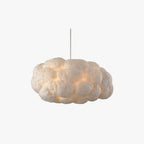 Suspension scandinave en forme de nuage avec abat-jour texturé