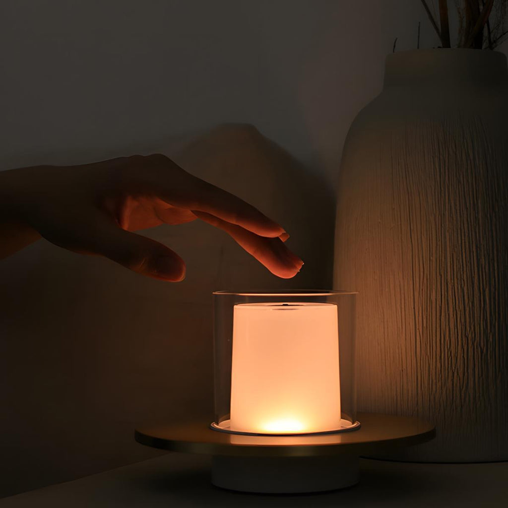 Ładowana lampa stołowa LED z dotykowym sterowaniem